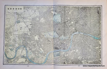 Load image into Gallery viewer, 1900 - London (England) Verso: Edinburgh Scotland And Dundee Glasgow Antique Map Genuine