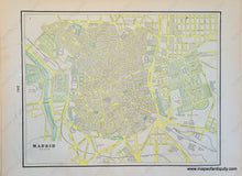 Load image into Gallery viewer, Antique-Printed-Color-Map-Paris-(France)-verso:-Marseilles-(France)-Nice-(France)-Corsica-(to-France)-and-Madrid-Spain-Europe-France-Spain-&-Portugal-1900-Cram-Maps-Of-Antiquity