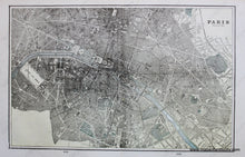 Load image into Gallery viewer, Antique-Printed-Color-Map-Paris-(France)-verso:-Marseilles-(France)-Nice-(France)-Corsica-(to-France)-and-Madrid-Spain-Europe-France-Spain-&-Portugal-1900-Cram-Maps-Of-Antiquity