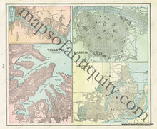 Load image into Gallery viewer, Antique-Printed-Color-Map-Rome-(Italy)-verso:-The-Bosphorus-Valencia-(Spain)-Copenhagen-(Denmark)-and-Valletta-(Island-of-Malta)-Europe-Spain-&-Portugal-Scandinavia-Denmark-&-Iceland-Turkey-&-The-Mediterranean-1900-Cram-Maps-Of-Antiquity