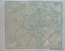 Load image into Gallery viewer, 1898 - Naples (Italy) Verso: Vienna (Austria) Antique Map Genuine Printed-Color