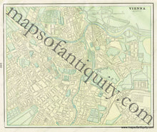 Load image into Gallery viewer, Antique-Printed-Color-Map-Vienna-(Austria)-verso:-Map-of-Constantinople-Europe-Austria-Turkey-&-the-Mediterranean-1900-Cram-Maps-Of-Antiquity