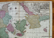 Load image into Gallery viewer, 1750 - Daniae Regnum Antique Map Genuine Hand-Colored