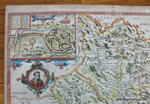 Load image into Gallery viewer, 1610 - The Countye Of Monmouth Antique Map Genuine Hand-Colored