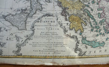 Load image into Gallery viewer, 1766 - Totius Danubii Antique Map Genuine Hand-Colored