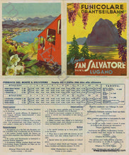 Load image into Gallery viewer, 1946 - Panorama Dal San Salvatore Antique Map Genuine Printed-Color