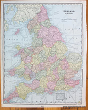 Load image into Gallery viewer, Antique-Map-Europe-England-&-Wales-and-History-Historical-Home-Library-and-Supply-Association-Pacific-Coast-1892-1890s-1800s-Late-19th-Century-Maps-of-Antiquity-