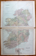 Load image into Gallery viewer, Antique-Map-Ireland-Philip-Philips-Imperial-Atlas-World-1890-1800s-19th-century-Maps-of-Antiquity
