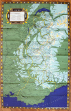 Load image into Gallery viewer, Antique-Printed-Color-Folding-Map-French-Alps-c.-1954-French-Ministry-of-Travel-France-1900s-20th-century-Maps-of-Antiquity