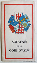Load image into Gallery viewer, 1948 - French Riviera La Cote D’azur La Principaute De Monaco Et Corse Antique Pictorial Map