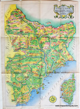 Load image into Gallery viewer, 1948 - French Riviera La Cote D’azur La Principaute De Monaco Et Corse Antique Pictorial Map