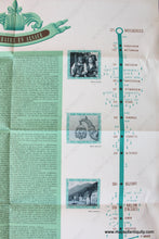 Load image into Gallery viewer, 1950 - Alsace Antique Map Genuine Printed-Color Folding