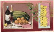 Load image into Gallery viewer, Antique-Chromolithograph-Map-Portugal-1890-Arbuckle-1800s-19th-century-Maps-of-Antiquity