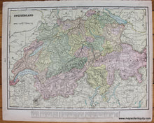 Load image into Gallery viewer, 1898 - Italy; Verso: Switzerland Antique Map Genuine Printed-Color