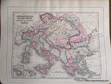 Load image into Gallery viewer, 1884 - Double-Sided Map: Prussia And The German States; Verso: Map Of Austrian Empire Italian