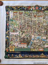 Load image into Gallery viewer, 1938 - London Town Southern Railway Antique Pictorial Map Genuine Printed-Color