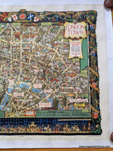 Load image into Gallery viewer, 1938 - London Town Southern Railway Antique Pictorial Map Genuine Printed-Color