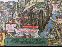 Load image into Gallery viewer, 1938 - London Town Southern Railway Antique Pictorial Map Genuine Printed-Color