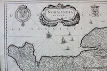 Load image into Gallery viewer, 1640 - Normandy France Normandia Ducatus Antique Map Genuine