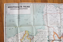 Load image into Gallery viewer, 1923 - Rzeczpospolita Polska The Republic Of Poland Antique Map Genuine