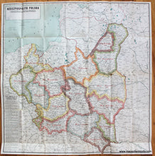 Load image into Gallery viewer, Genuine-Antique-Map-Rzeczpospolita-Polska---The-Republic-of-Poland-Europe-Poland-1923-The-Geographical-Publishing-Co.-Maps-Of-Antiquity-1800s-19th-century