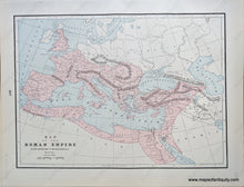 Load image into Gallery viewer, 1892 - Map Of Ancient Italy; Verso: The Roman Empire Antique Chart Genuine Printed-Color Comparative
