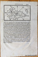 Load image into Gallery viewer, 1575 - Milos And Sifnos Antique Map Genuine