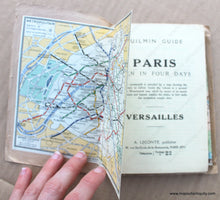 Load image into Gallery viewer, 1925 - Nouveau Paris Monumental; Verso: Monuments Et Vues Des Environs De Paris. Antique Map