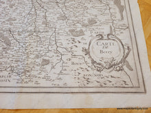 Load image into Gallery viewer, Genuine-Antique-Map-France---Carte-de-Berry-1630s-Tavernier-Maps-Of-Antiquity