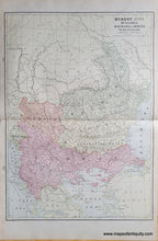 Load image into Gallery viewer, Genuine-Antique-Map-Turkey-in-Europe-Bulgaria-Roumania-Servia-and-Montenegro-Verso-Cyprus-with-Crete-or-Candia-1903-Cram-Maps-Of-Antiquity