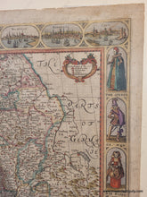 Load image into Gallery viewer, Genuine-Antique-Map-Framed-France-revised-and-augmented-the-attires-of-the-French-and-situations-of-their-chieftest-cityes-observed-by-John-Speede-1676-Speed-Maps-Of-Antiquity