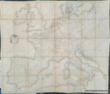 Load image into Gallery viewer, Genuine-Antique-Map-Carte-des-Routes-de-Postes-de-L'Empire-Francais-du-Royaume-D'Italie-et-de-la-Confederation-du-Rhin---1812-1812-Tardieu-Maps-Of-Antiquity