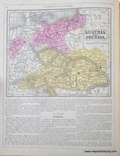 Load image into Gallery viewer, Genuine-Antique-Hand-Colored-Map-Double-sided-page-Germany-verso-Austria-and-Prussia-1850-Mitchell-Thomas-Cowperthwait-Co--Maps-Of-Antiquity