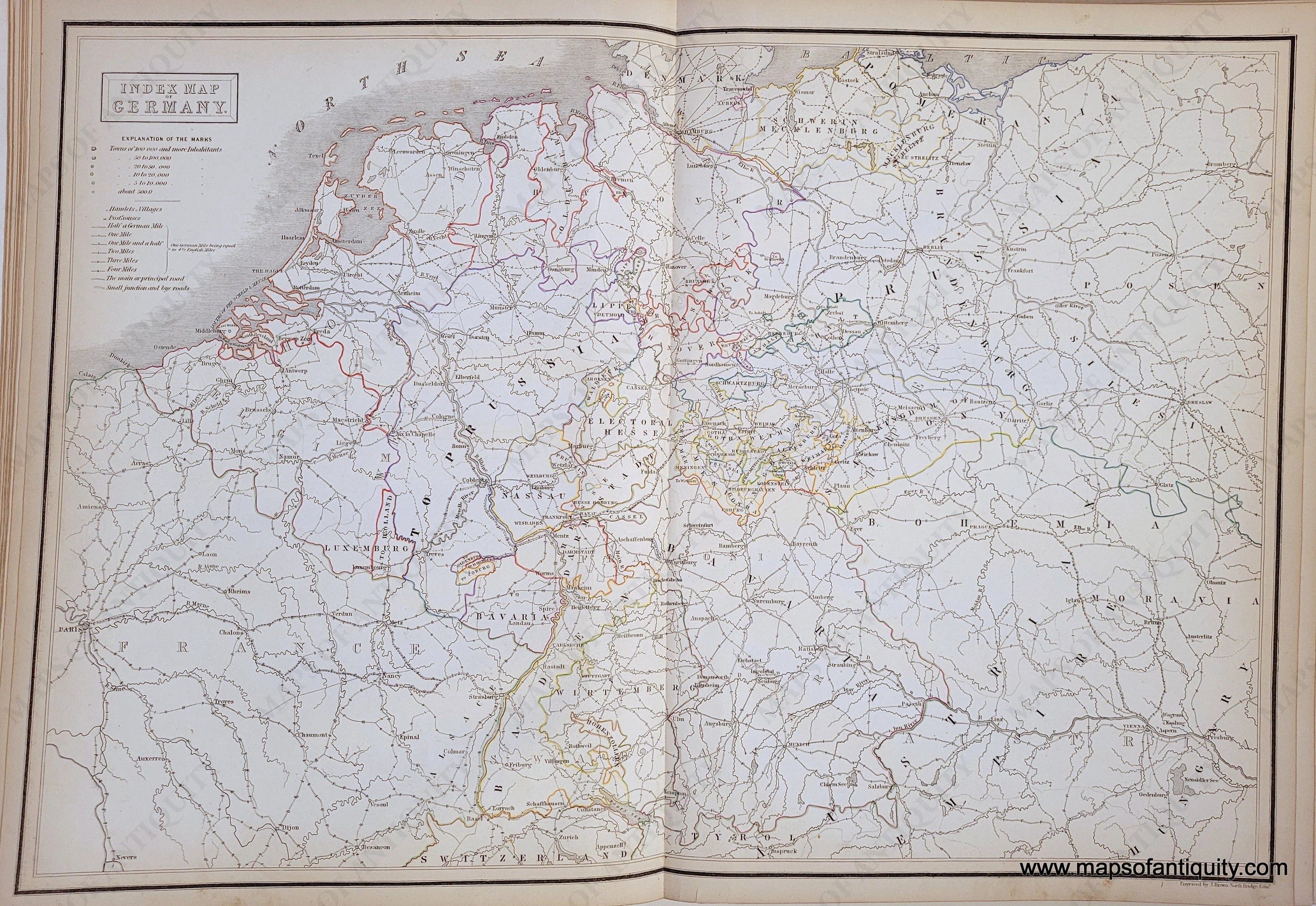 Antique Map Germany 1841 – Maps of Antiquity