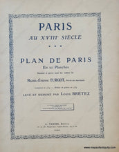 Load image into Gallery viewer, Genuine-Antique-Map-Paris-in-the-18th-Century---Plan-de-Paris-en-20-Planches-1900-A-Taride-Maps-Of-Antiquity
