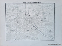 Load image into Gallery viewer, 1900 - Paris in the 18th Century - Plan de Paris en 20 Planches - Antique Map