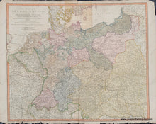Load image into Gallery viewer, Genuine-Antique-Map-A-New-Map-of-the-German-Empire-and-the-Neighbouring-States-with-their-Principal-Post-Roads…-1788-William-Faden-Maps-Of-Antiquity