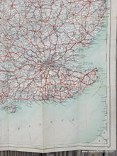 Load image into Gallery viewer, 1905 - The Complete ’Safety’ Cycling Map Of England & Wales Antique Genuine Folding