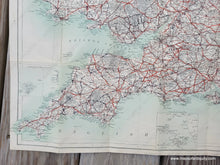 Load image into Gallery viewer, 1905 - The Complete ’Safety’ Cycling Map Of England & Wales Antique Genuine Folding