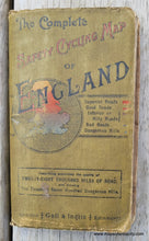 Load image into Gallery viewer, 1905 - The Complete ’Safety’ Cycling Map Of England & Wales Antique Genuine Folding
