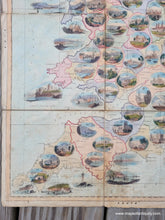 Load image into Gallery viewer, 1844 - Spooner’s Pictorial Map Of England & Wales Arranged As An Amusing And Instructive Game For