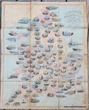 Load image into Gallery viewer, Genuine-Antique-Folding-Map-Spooners-Pictorial-Map-of-England-Wales-Arranged-as-an-Amusing-and-Instructive-Game-for-Youth-Illustrated-with-Upwards-of-One-Hundred-Twenty-Views--1844-William-Spooner-Maps-Of-Antiquity