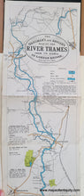 Load image into Gallery viewer, 1920 - The Oarsman’s And Angler’s Map Of The River Thames From Its Source To London Bridge.