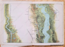 Load image into Gallery viewer, 1890 - Tombleson’s Panoramic Map Of The Thames And Medway Antique Genuine