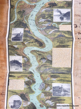 Load image into Gallery viewer, Vibrant original colors in tones of green, blue, orange and brown. Genuine-Antique-Folding-Map-Panorama-of-the-Rhine-with-text-inserted-1900-Hoursch-Bechstedt-Maps-Of-Antiquity