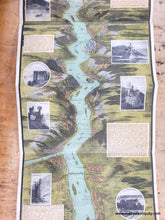 Load image into Gallery viewer, Vibrant original colors in tones of green, blue, orange and brown. Genuine-Antique-Folding-Map-Panorama-of-the-Rhine-with-text-inserted-1900-Hoursch-Bechstedt-Maps-Of-Antiquity