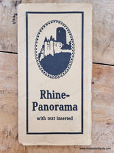 Load image into Gallery viewer, Paper jacket that holds folding map decorated with castle design.