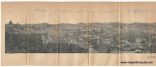 Load image into Gallery viewer, 1900 - Rome Italy Panorama - Panorama di Roma et suoi Contorni - Antique Print