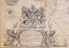 Load image into Gallery viewer, 1730 circa - A New & Exact Map of the Electorate of Brunswick-Lunenburg and ye rest of ye Kings Dominions in Germany - Genuine Antique Map