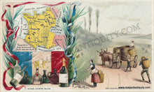 Load image into Gallery viewer, 1890 - France Antique Chromolithograph Print Map